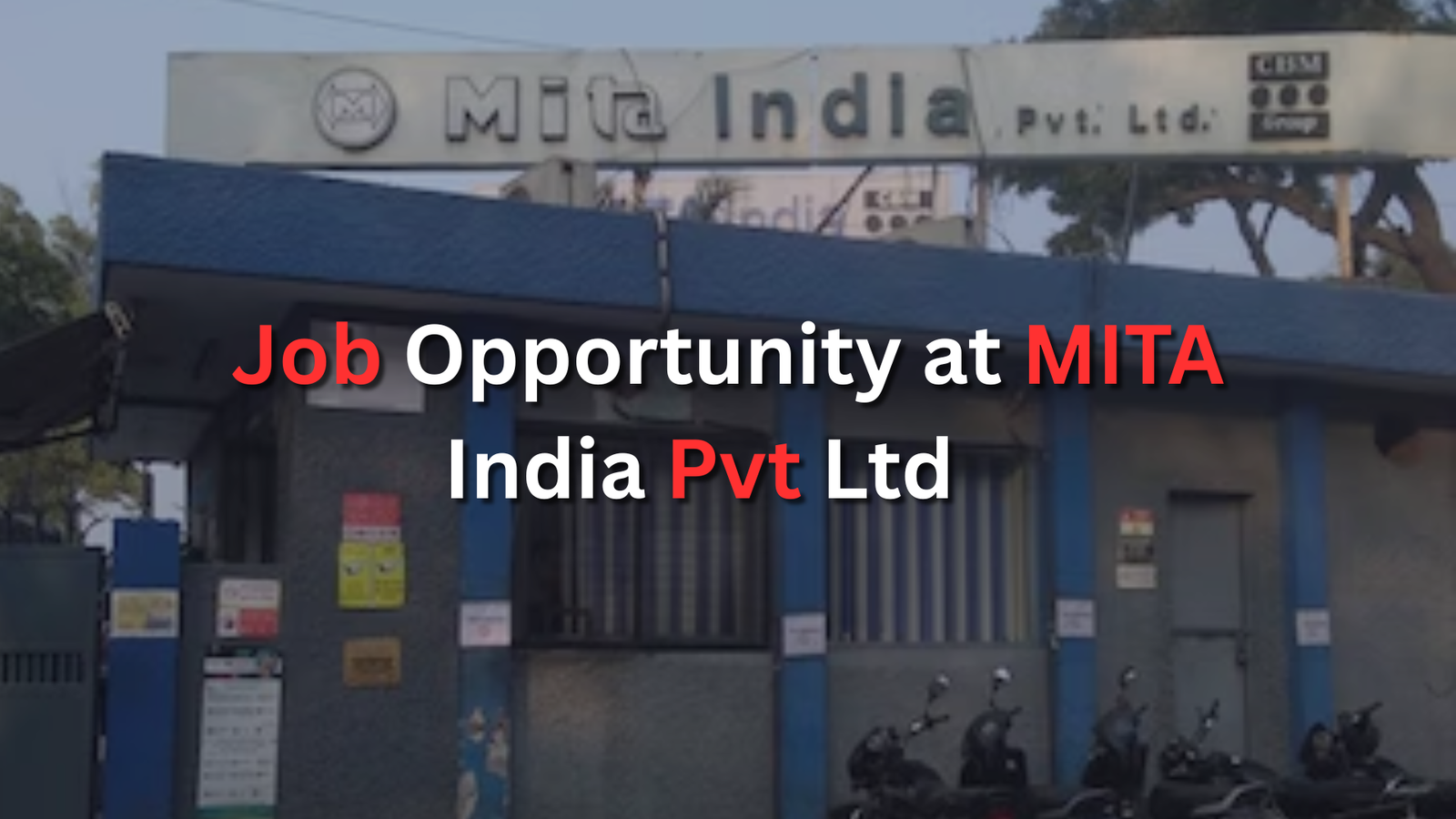 Urgent Hiring Drive at MITA India Pvt. Ltd. - Apply Now